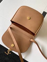 	 Kitlife YSL KAIA SMALL SATCHEL IN SMOOTH LEATHER BROWN GOLD - 18,5 X 15,5 cm - 2