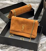 Kitlife YSL Kate reversible suede shoulder bag - 28.5x20x6cm - 1