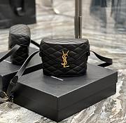 Kitlife YSL June diamond-quilt crossbody black bag - 19×15×8cm - 1