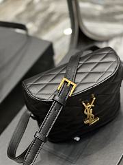 Kitlife YSL June diamond-quilt crossbody black bag - 19×15×8cm - 2