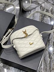 	 Kitlife YSL June diamond-quilt crossbody white bag - 19×15×8cm - 2