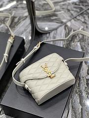 	 Kitlife YSL June diamond-quilt crossbody white bag - 19×15×8cm - 3