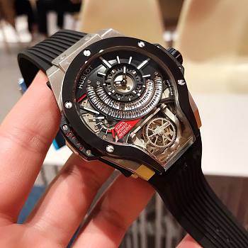 Kitlife Hublot MP 09 Tourbillon Bi Axis Titanium Silver and Black