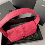 Kitlife YSL Le 57 Quilted Shoulder Bag Pink - 24×18×5.5cm - 2