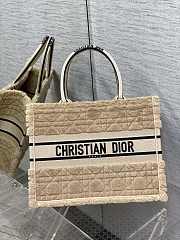 Kitlife Dior Book Tote Medium Sheepskin Cannage beige - 36*18*28cm - 1