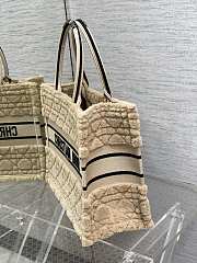 Kitlife Dior Book Tote Medium Sheepskin Cannage beige - 36*18*28cm - 6