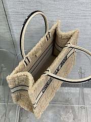 Kitlife Dior Book Tote Medium Sheepskin Cannage beige - 36*18*28cm - 2