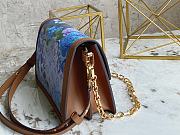Kitlife Louis Vuitton Dauphine MM Blue Coated Canvas - M21266 - 25 x 17 x 10.5cm - 5
