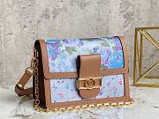 Kitlife Louis Vuitton Dauphine MM Blue Coated Canvas - M21266 - 25 x 17 x 10.5cm - 4