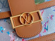 Kitlife Louis Vuitton Dauphine MM Blue Coated Canvas - M21266 - 25 x 17 x 10.5cm - 3