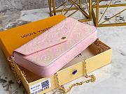 Kitlife Louis Vuitton Pochette Felicie Monogram Empreinte Pink - 21x11x2cm - 5