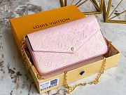 Kitlife Louis Vuitton Pochette Felicie Monogram Empreinte Pink - 21x11x2cm - 3