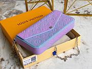 	 Kitlife Louis Vuitton Pochette Felicie Monogram Empreinte Purple - 21x11x2cm - 4