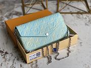 	 Kitlife Louis Vuitton Pochette Felicie Monogram Empreinte Blue - 21x11x2cm - 5