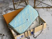 	 Kitlife Louis Vuitton Pochette Felicie Monogram Empreinte Blue - 21x11x2cm - 3