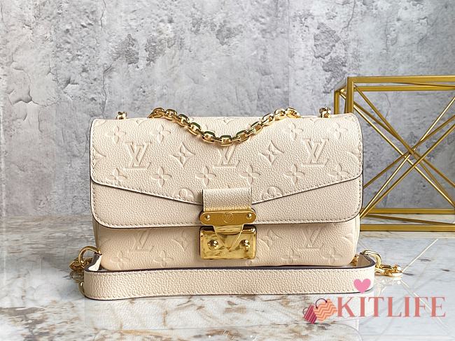 	 Kitlife Louis Vuitton Marceau White Monogram Empreinte - M46127 - 24.5 x 15 x 6.5cm - 1