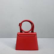 Kitlife Jacquemus Le Chiquito Noeud Knot Top-Handle Red Bag - 18x15.5x8cm - 4