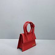 Kitlife Jacquemus Le Chiquito Noeud Knot Top-Handle Red Bag - 18x15.5x8cm - 3