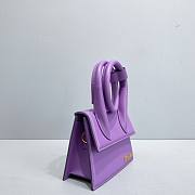 	 Kitlife Jacquemus Le Chiquito Noeud Knot Top-Handle Purple Bag - 18x15.5x8cm - 5