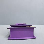 	 Kitlife Jacquemus Le Chiquito Noeud Knot Top-Handle Purple Bag - 18x15.5x8cm - 3