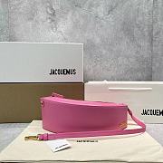 	 Kitlife Jacquemus Le Bomba logo-plaque pink leather shoulder bag - 35x9x6cm - 1