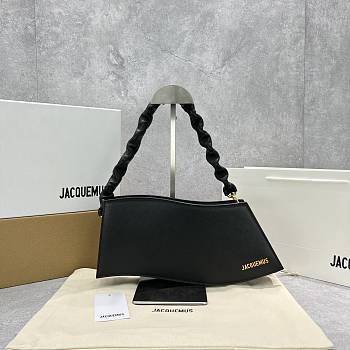 Kitlife Jacquemus La Vague black shoulder bag - 33x14.5x6cm