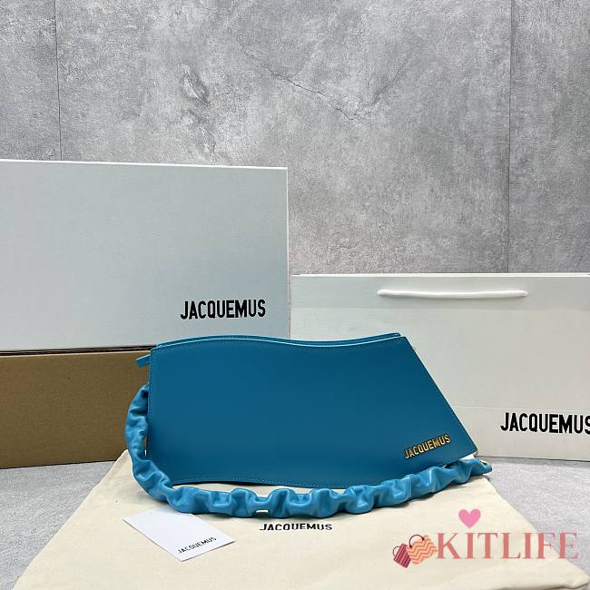 	 Kitlife Jacquemus La Vague blue shoulder bag - 33x14.5x6cm - 1