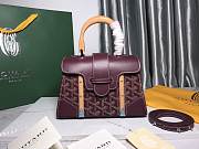 	 Kitlife Goyard Saigon PM Structured Bag Burgundy - 21*14*8.5cm - 1