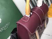 	 Kitlife Goyard Saigon PM Structured Bag Burgundy - 21*14*8.5cm - 3