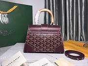 	 Kitlife Goyard Saigon PM Structured Bag Burgundy - 21*14*8.5cm - 5