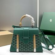 	 Kitlife Goyard Saigon MM Structured Bag Green - 28*13*23cm - 1