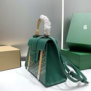 	 Kitlife Goyard Saigon MM Structured Bag Green - 28*13*23cm - 4