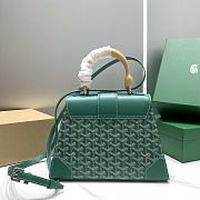 	 Kitlife Goyard Saigon MM Structured Bag Green - 28*13*23cm - 3