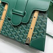 	 Kitlife Goyard Saigon MM Structured Bag Green - 28*13*23cm - 2