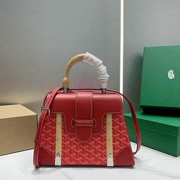 Kitlife Goyard Saigon MM Structured Bag Red - 28*13*23cm