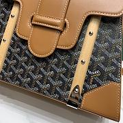 Kitlife Goyard Saigon MM Structured Bag Black and Brown - 28*13*23cm - 4