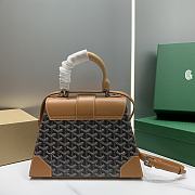 Kitlife Goyard Saigon MM Structured Bag Black and Brown - 28*13*23cm - 3