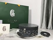 	 Kitlife Goyard Alto Hatbox Trunk Bag Dark Grey - 18*16.5*7cm - 3