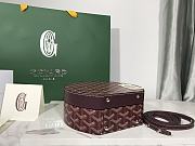 	 Kitlife Goyard Alto Hatbox Trunk Bag Burrgundy - 18*16.5*7cm - 5