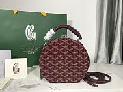 	 Kitlife Goyard Alto Hatbox Trunk Bag Burrgundy - 18*16.5*7cm - 2