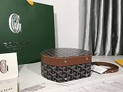 	 Kitlife Goyard Alto Hatbox Trunk Bag Brown and Black - 18*16.5*7cm - 3