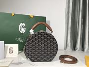 	 Kitlife Goyard Alto Hatbox Trunk Bag Brown and Black - 18*16.5*7cm - 2