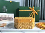 Kitlife Goyard Alto Hatbox Trunk Bag Yellow - 18*16.5*7cm - 5