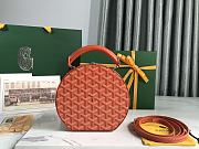 Kitlife Goyard Alto Hatbox Trunk Bag Orange - 18*16.5*7cm - 5