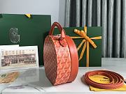 Kitlife Goyard Alto Hatbox Trunk Bag Orange - 18*16.5*7cm - 2