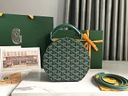 Kitlife Goyard Alto Hatbox Trunk Bag Green - 18*16.5*7cm - 1