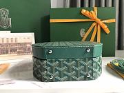 Kitlife Goyard Alto Hatbox Trunk Bag Green - 18*16.5*7cm - 4