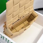 Kitlife Bottega Veneta Chain Cassette Intrecciato-leather bag beige - 26x18x8cm - 2