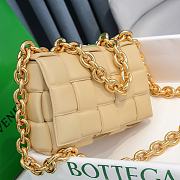 Kitlife Bottega Veneta Chain Cassette Intrecciato-leather bag beige - 26x18x8cm - 6