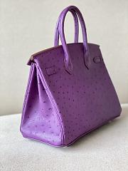 	 Kitlife Hermes Birkin Ostrich Purple Leather - 25/30/35cm - 3